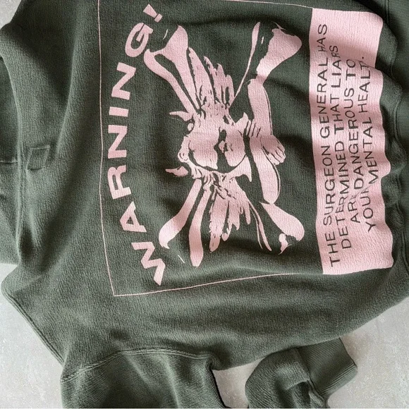 BOYS LIE Green Up In Smoke Racer Hoodie - Picture 5 of 5